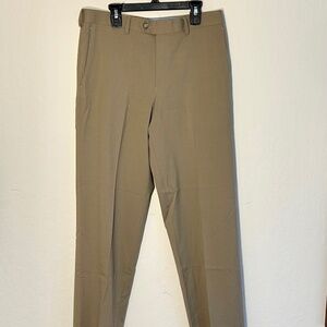 Nordstrom Kids Classic Fit Stretch Khaki Flat Front Dress Pants Size 20